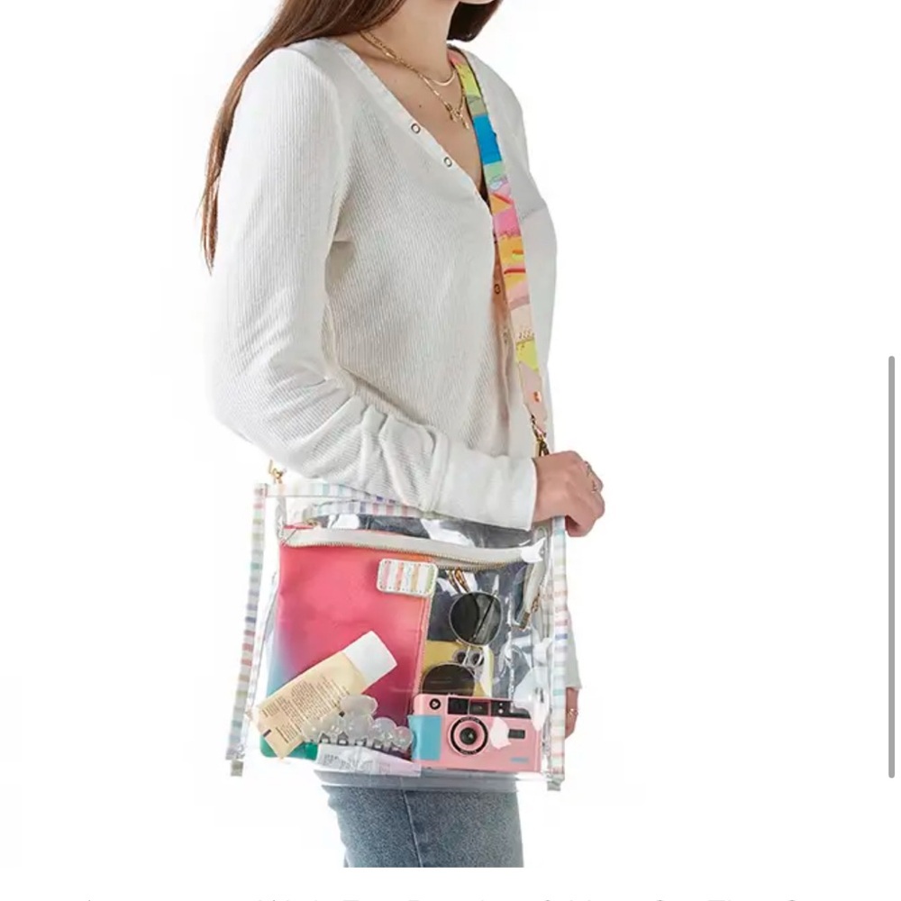 Erin Condren‎ Clear Stadium Bag Tote 11x10x4 Transparent College NFL Concert